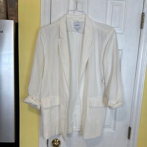 Beautiful Linen NINE WEST LADIES White Blazer
